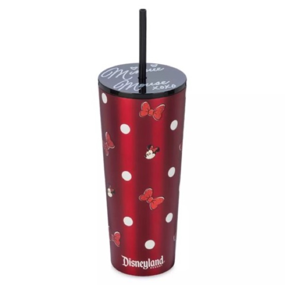 Red Minnie Mouse Polka Dot Starbucks Tumbler- Disneyland
